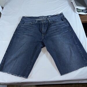 Vintage Y2K Guess Jeans 38  Medium Wash Shorts 24" Legs 11" Width
